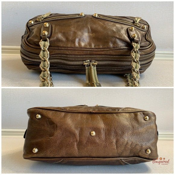 sac Gucci en cuir Brun Métalisé - Picture 5 of 10